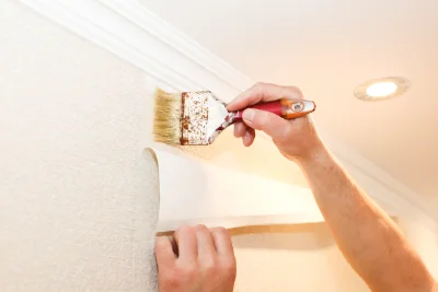 Pose de papier peint à Perpezat — revêtements muraux et toiles de verre